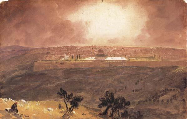 Frederic E.Church Jerusalem from the Mount of Olives oil painting picture